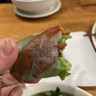 2 Spring Rolls - marinated pork