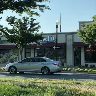 Front view of Basil restaurant