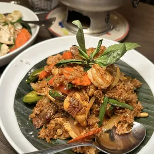 Spicy basil fried rice