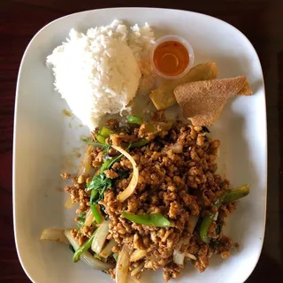 Stir-Fried with Basil Lunch Special