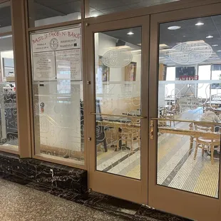 the inside of a restaurant