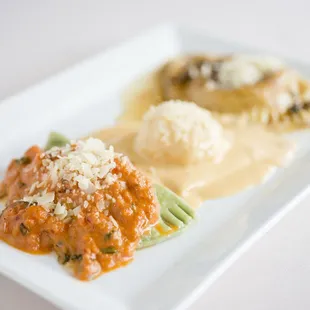 Ravioli sampler.