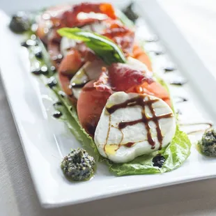 Mozzarella Caprese salad.