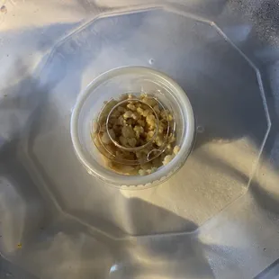 Side of fried peanuts