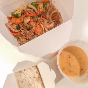 Panang Curry, 60. Phad Kee Mao