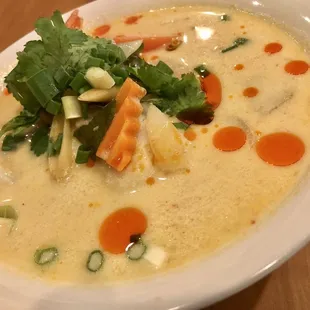 Seafood Tom Yum  great taste, filled with shrimp, fish and mussels