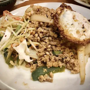 Holy Basil Stir Fry (A.K.A - Pad Kha Prao) was on point with the taste and the topping of the fried egg.