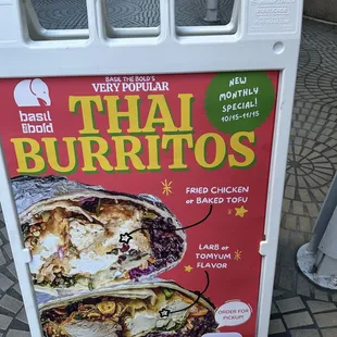 Basil the Bold's Menu 10/2024