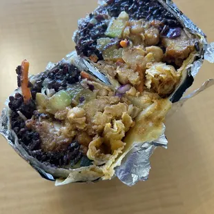 Fried Chicken Burrito