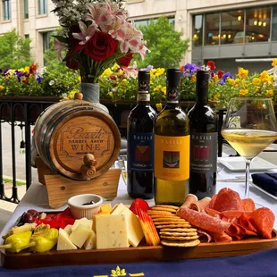 Enchant your senses with Basile&apos;s floral patio, barrel-aged wine, and savory charcuterie.