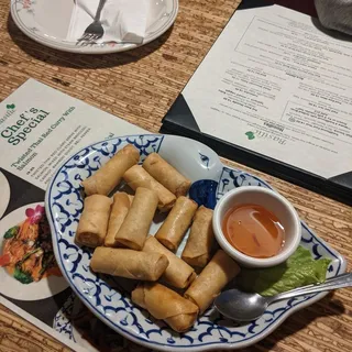 Vegetarian Veggie Spring Rolls (12 small bite pieces)