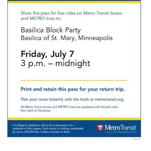 Free metro rides.  Awesome sauce!!!!