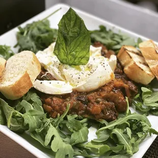 a plate of food on a table