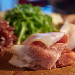 Gnocco Fritto (Stracciatella, adobbo di parma, red onion lambrusco jam)