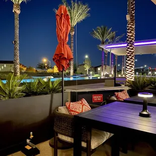 Wonderful patio for dining outside.