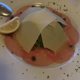 Beef carpaccio