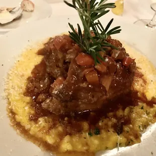 The best osso buco with champagne risotto