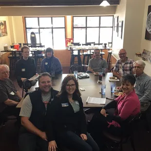 Group gathering to talk about the Basilleos history