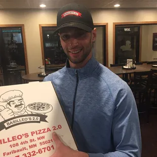 Joey is looking quite handsome sporting one of the new Basilleos hats!