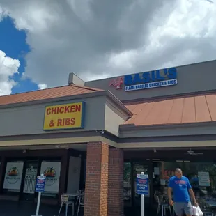 Entance...handicapped and pick up spots