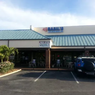 In Pebble Spring Plaza towards the east end