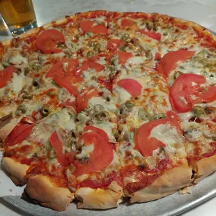 Custom pizza thin crust. So good