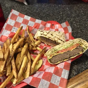 The Pocket Burger!!! Pick your favorite burger and ask for it in a pocket!