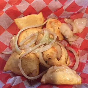 Fried pierogi appetizer