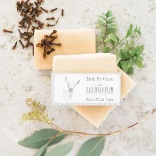 One of our BestSellers here... the essential oil blend helps eliminate itchies! Goat Milk Soap at its best :-)