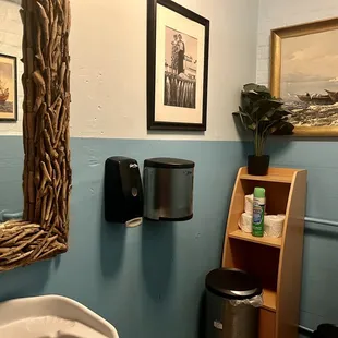 Clean unisex bathroom