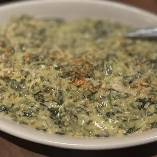 Creamed spinach