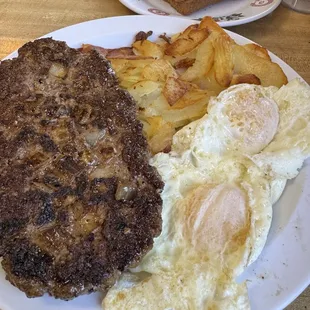 Burger Steak Teriyaki Chili Burgers