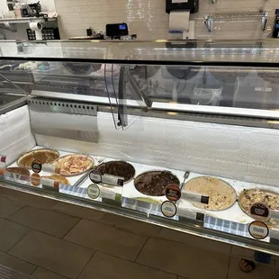 Nut ice creams are located together.