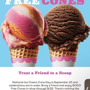 two scoops of ice cream