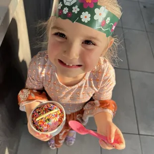 One, happy birthday girl! We just ordered her ice cream cake designed by the lovely Miss Christina