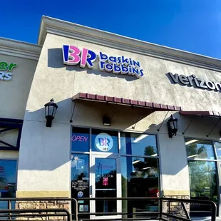 the front entrance of a restaurant