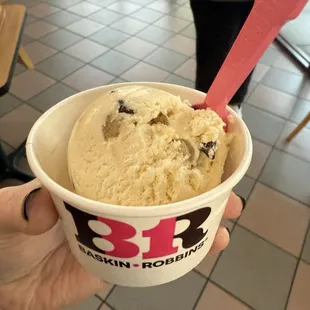 Cookie dough Single Scoop Ice Cream