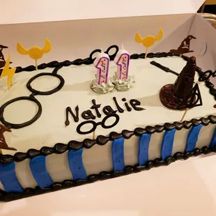 Harry Potter Ravenclaw House Cake (1 + 1/3 Sheet)