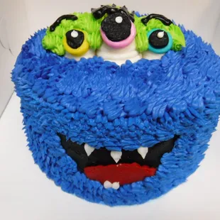 Fang-Tastic Cake in Blue