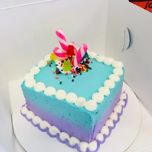 Mini Candy Cane Cake