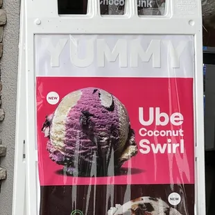 Ube coconut swirl available