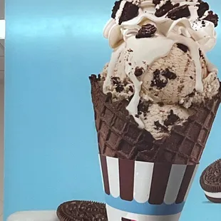Oreo mega stuf cone