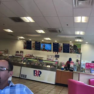 a man sitting in a restaurant