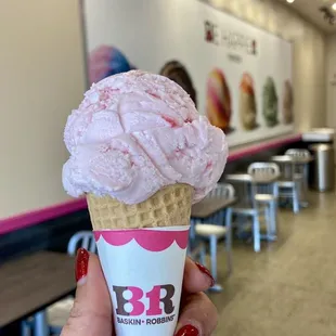 Peppermint birthday ice cream