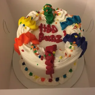 small cake n ice cream cake