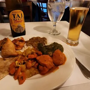 Sunday lunch buffet on a rainy day.