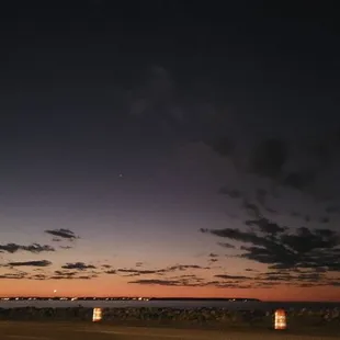The view from the lot