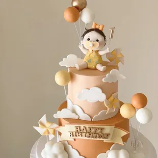 a birthday cake for a baby
