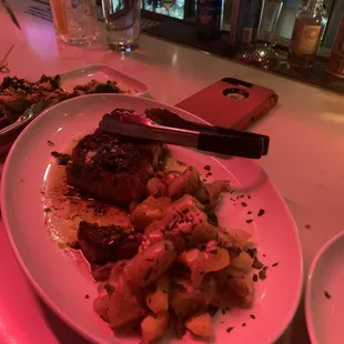 Ribeye with chimichurri sauce