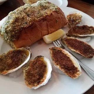 Char Broiled Oysters on the Half Shell